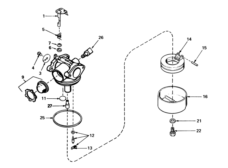 Carburetor No 632050a