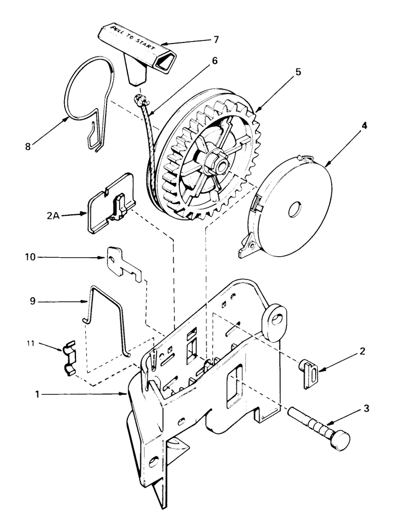 Rewind Starter No 590531