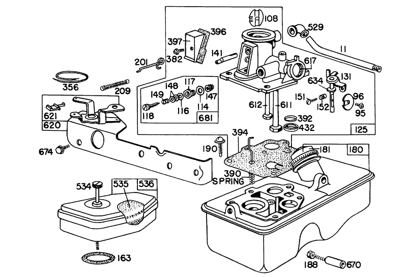 Briggs and Stratton Carburetor Assembly