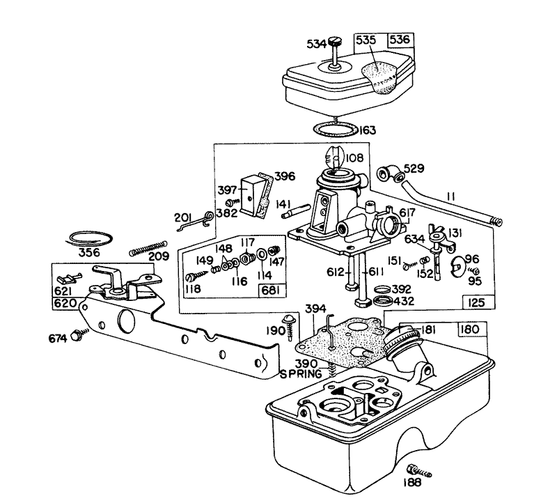 Carburetor Assembly Model 390065