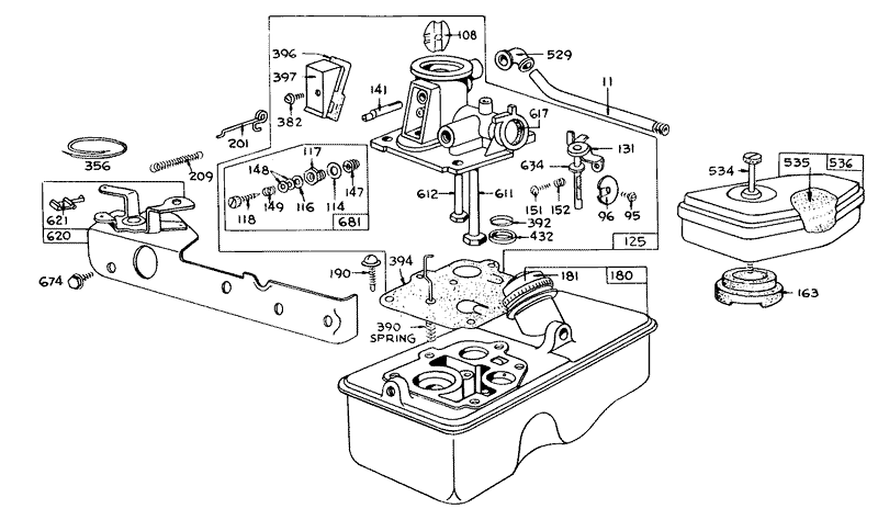 Carburetor Assembly Model 390065
