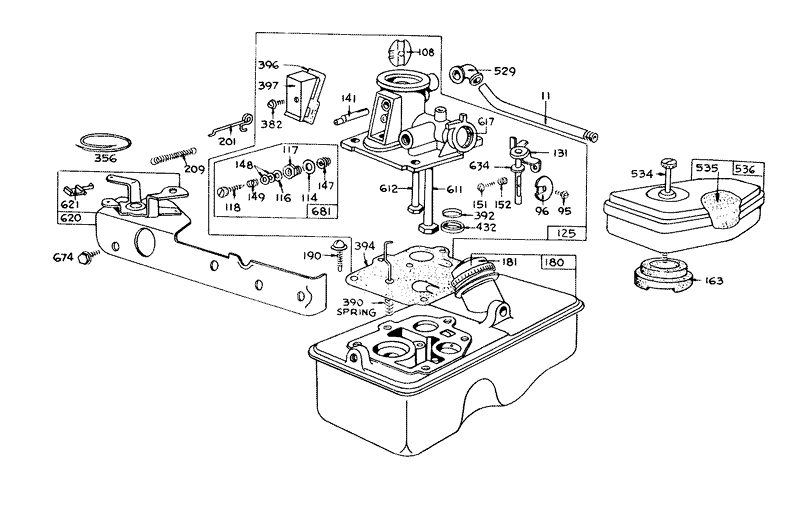 Carburetor Assembly Model 390065