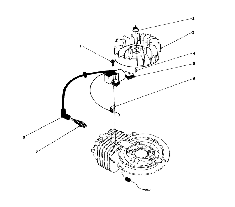 Flywheel and Magneto Assembly