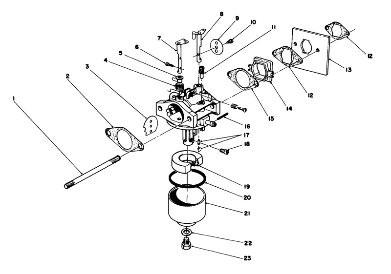 Carburetor Assembly engine No 47pg6