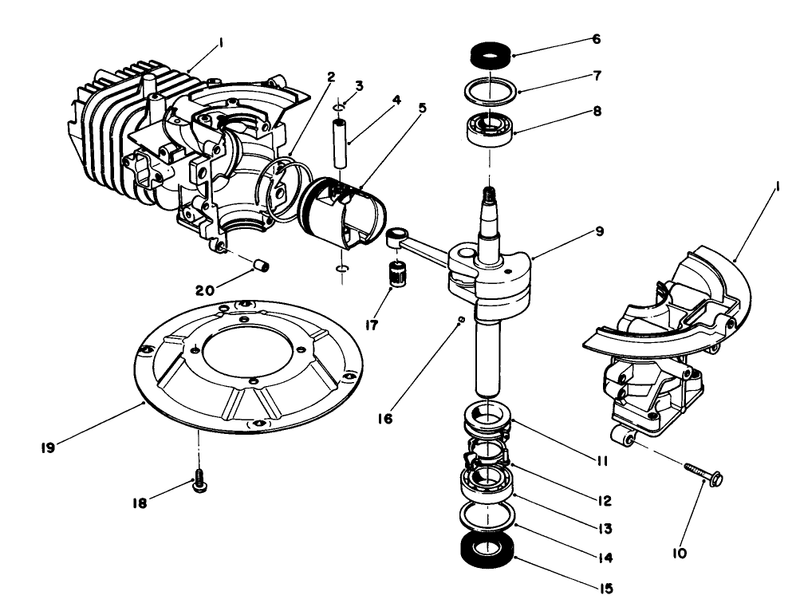 Crankshaft Assembly engine No 47pg6