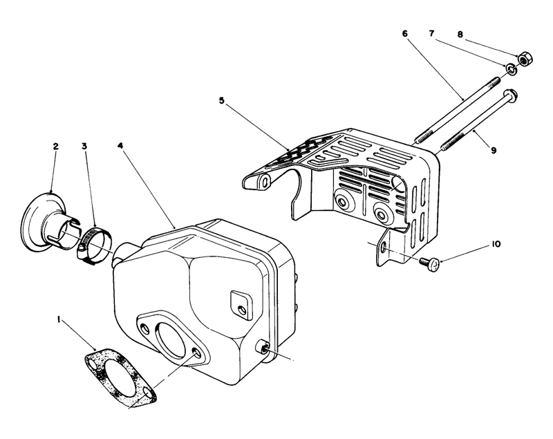 Muffler Assembly engine No 47pg6