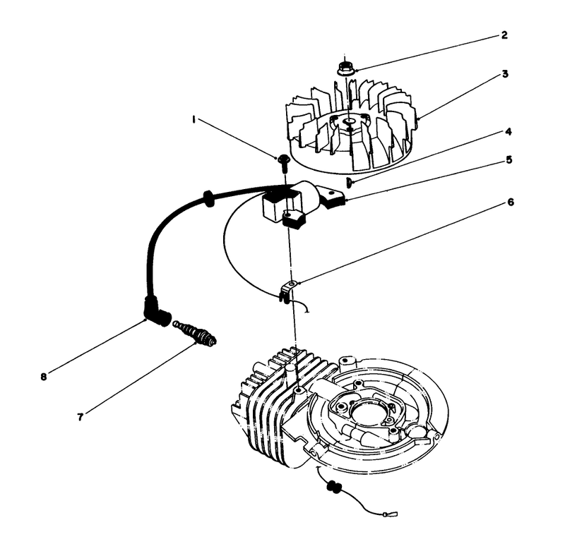 Flywheel and Magneto Assembly