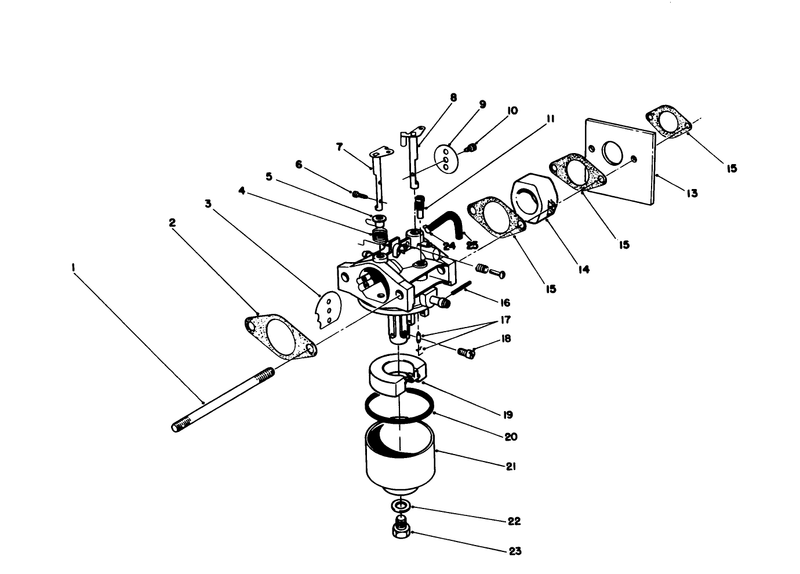 Carburetor Assembly model No 47pm1 1