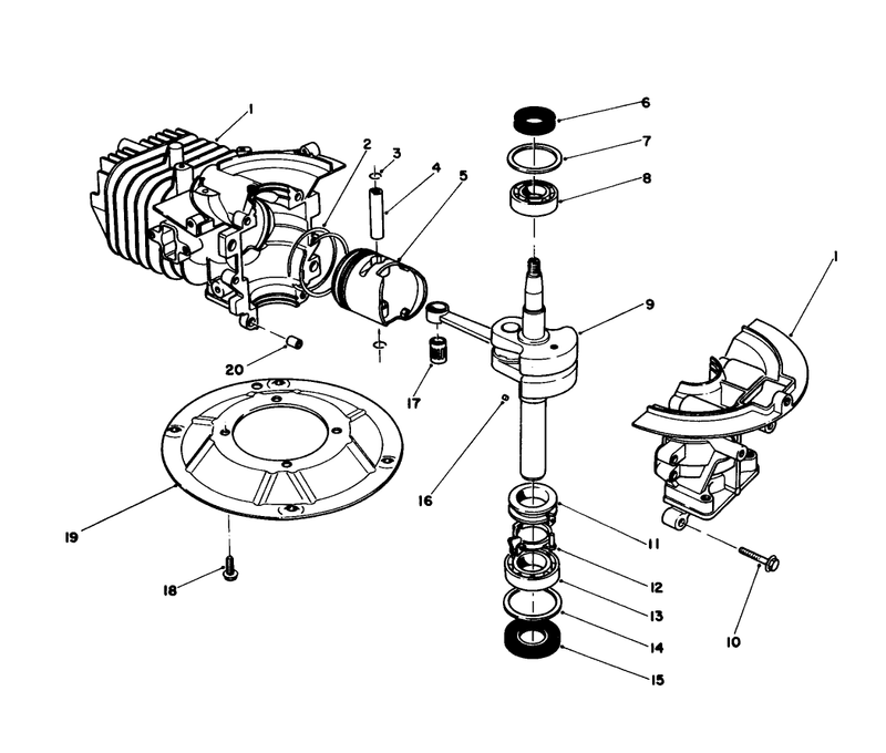 Crank Shaft Assembly model No 47pm1 1