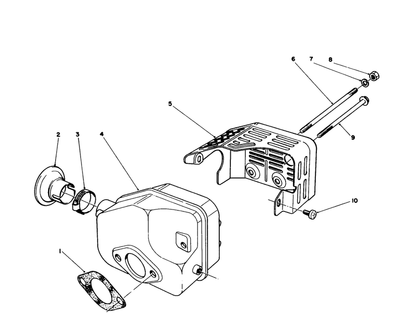 Muffler Assembly model No 47pm1 1
