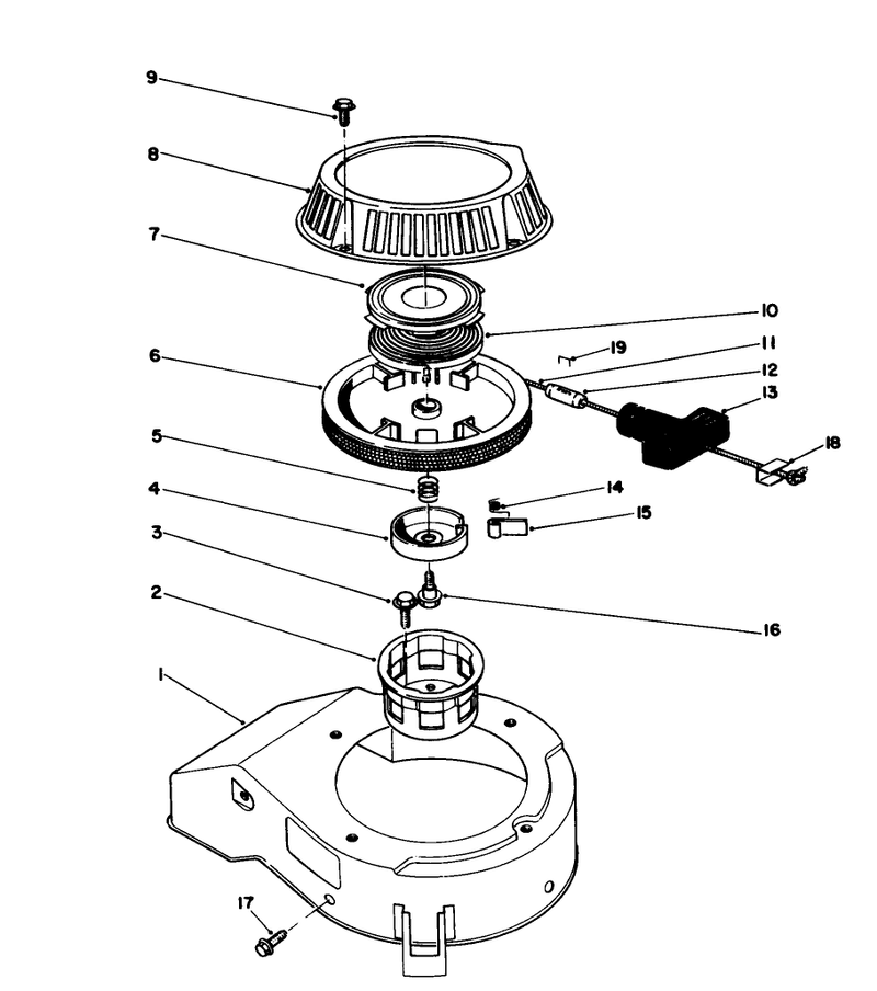 Recoil Assembly model No 47pm1 1