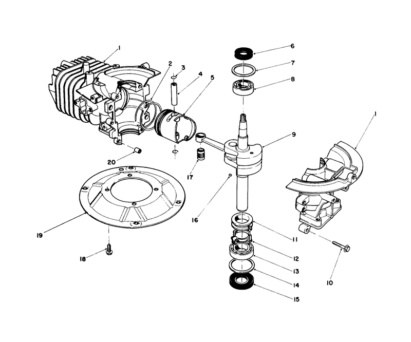 Crank Shaft Assembly model No 47pn2 1