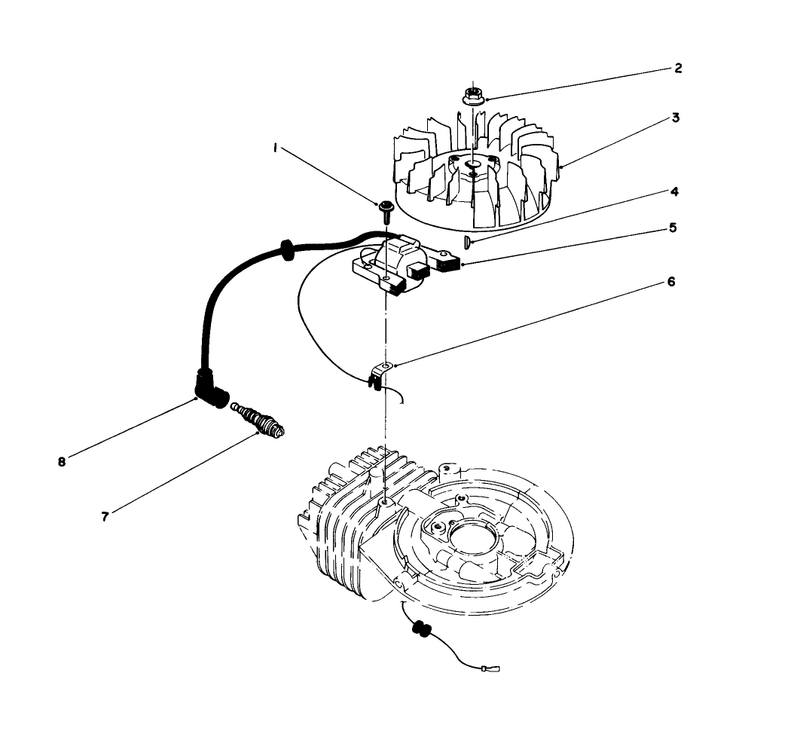 Flywheel and Magneto Assembly
