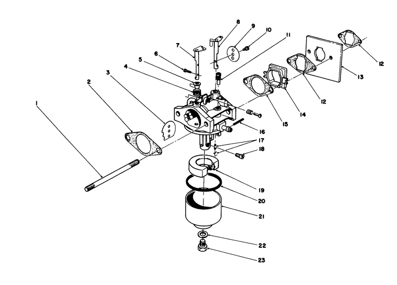 Carburetor Assembly model No 47pg6