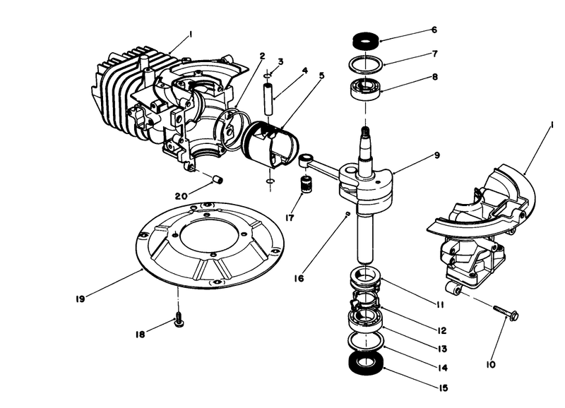 Crankshaft Assembly model No 47pg6