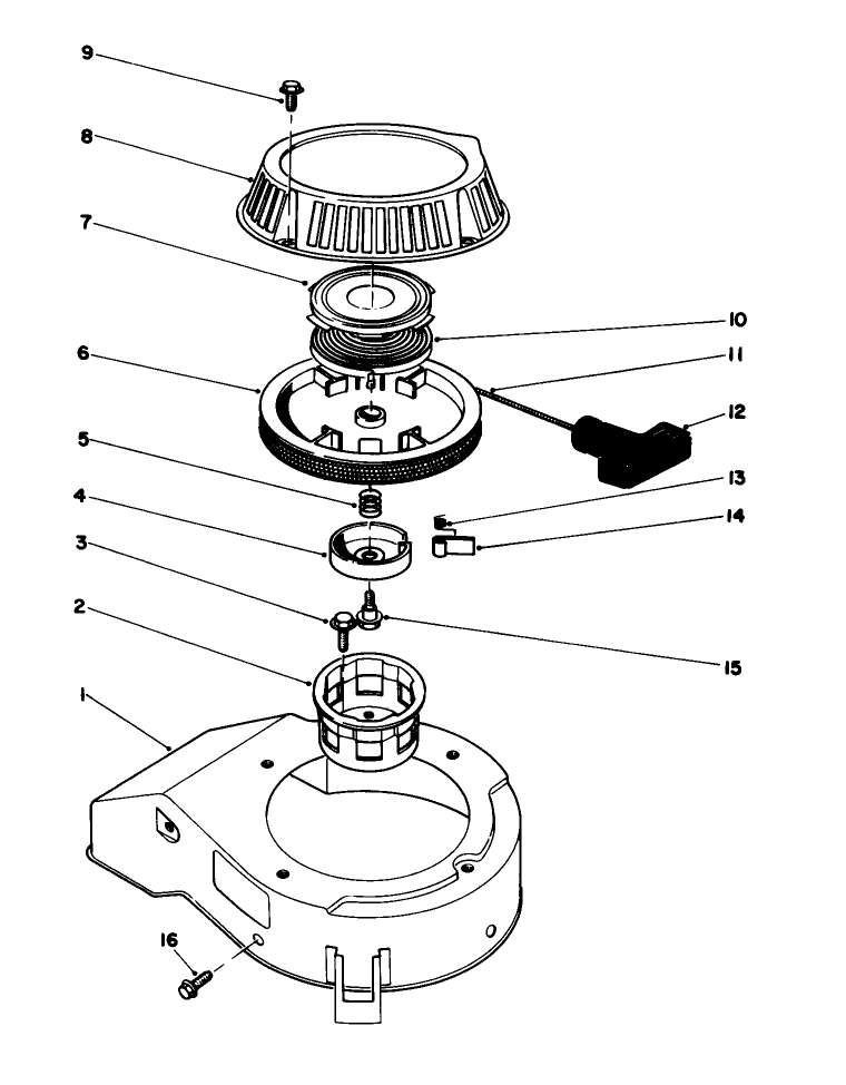 Recoil Assembly model No 47pg6