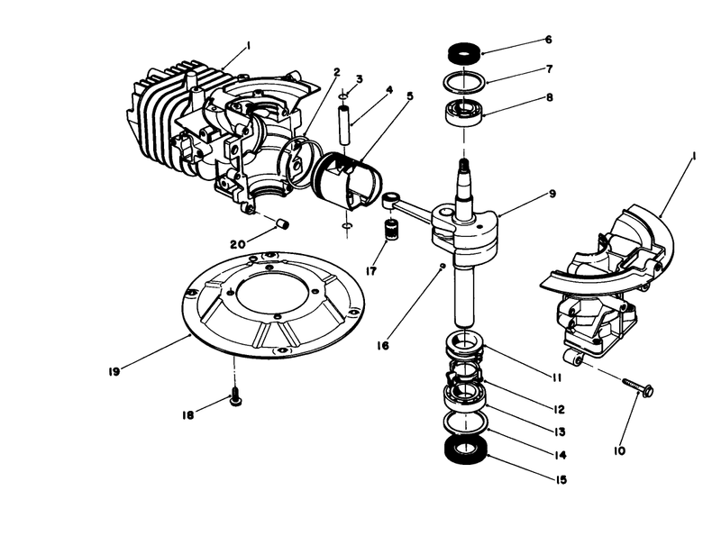Crankshaft Assembly model No 47ph 7