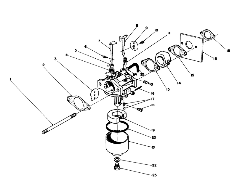 Carburetor Assembly model No 47pj8