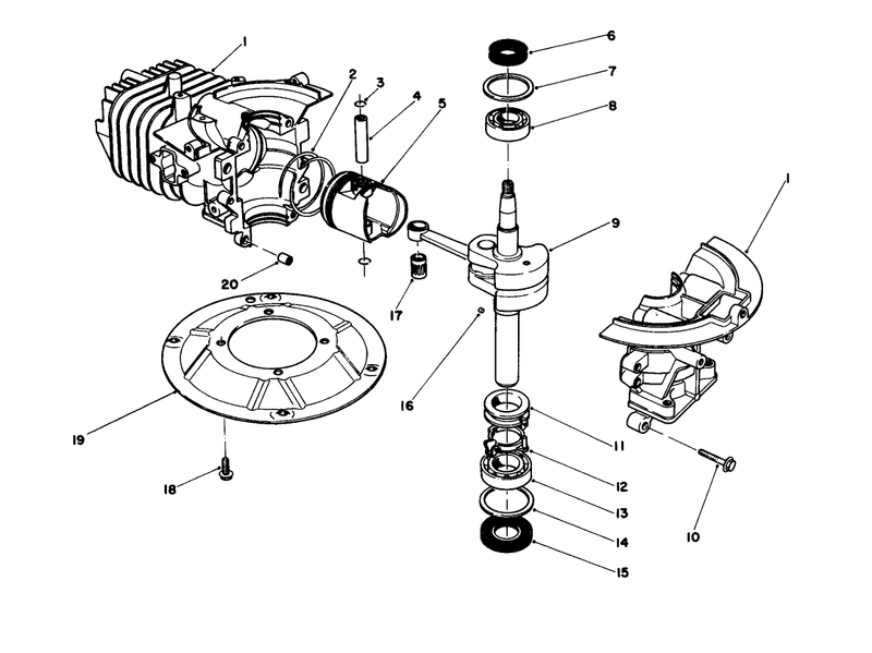 Crankshaft Assembly model No 47pj8