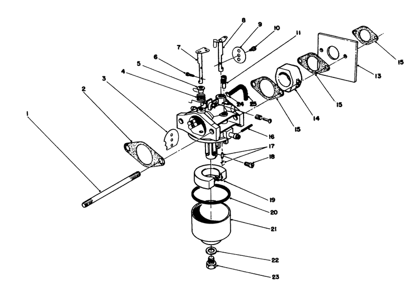 Carburetor Assembly model No47pj8