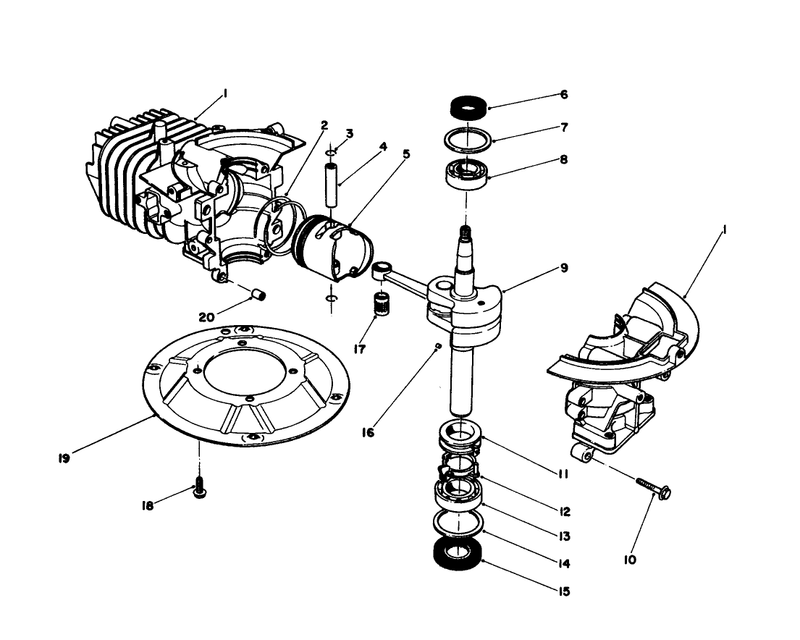 Crankshaft Assembly model No 47pj8