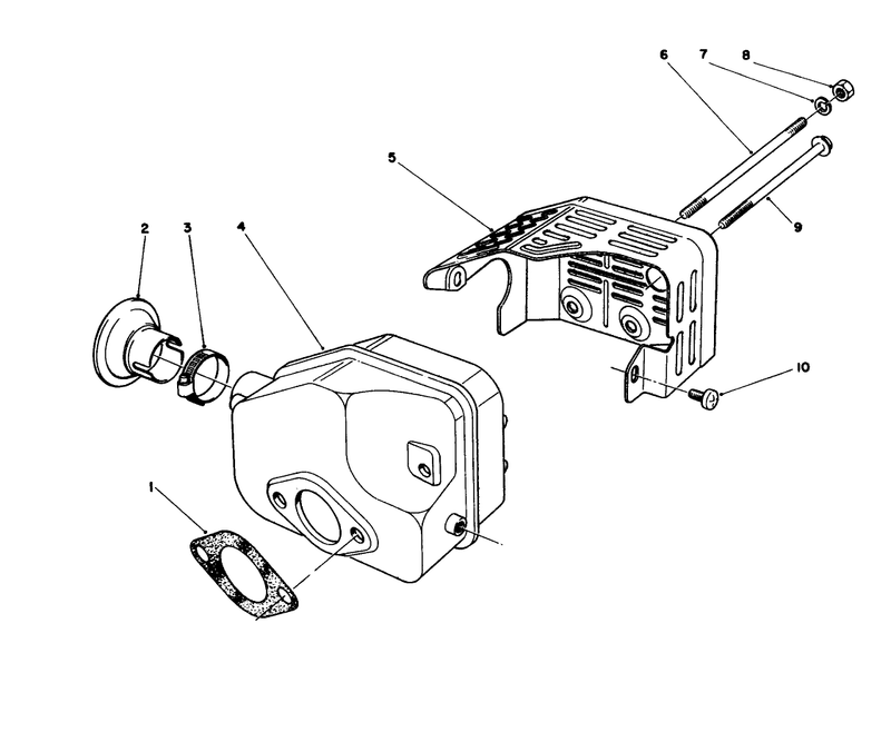 Muffler Assembly model No 47pj8