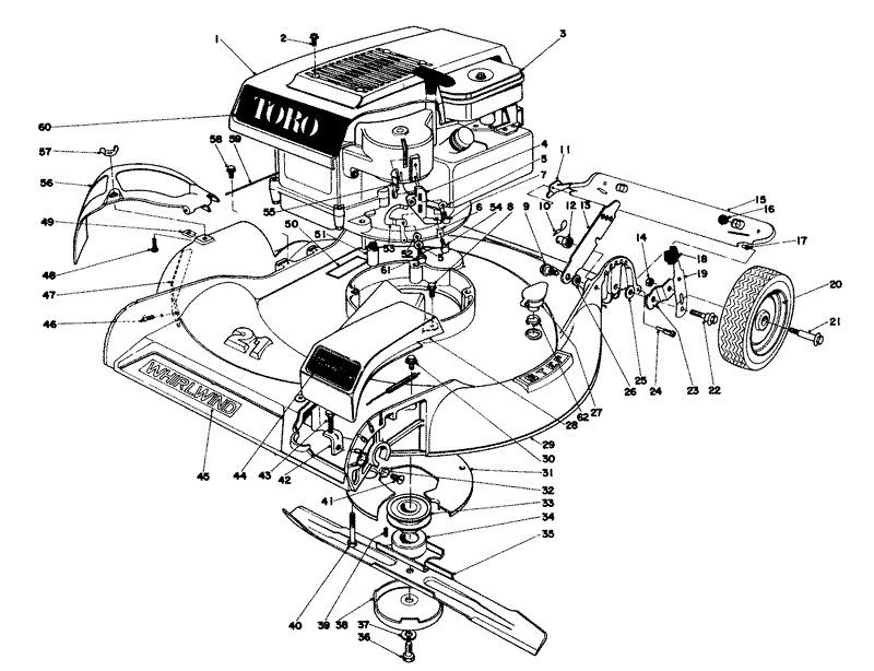 Housing And Engine Assembly Model 16273