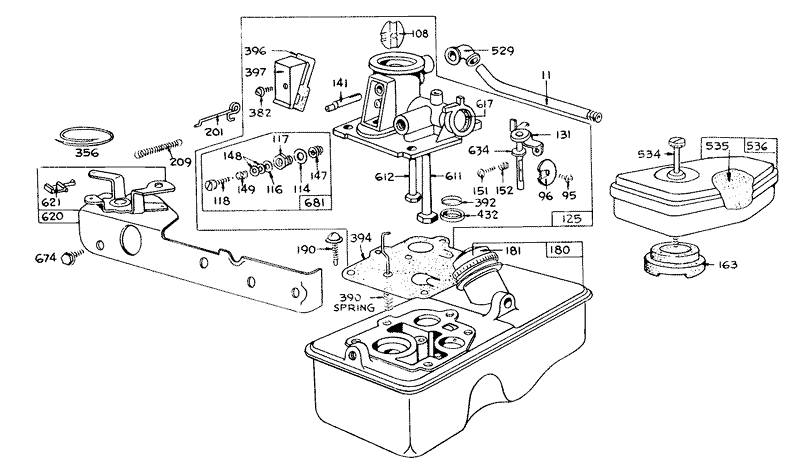 Carburetor Assembly Model 390065