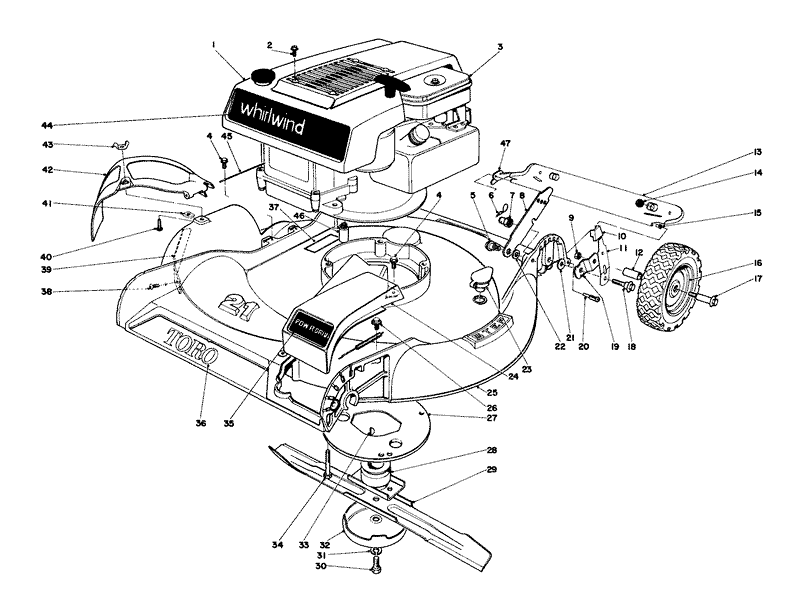 Housing And Engine Assembly Model 16273