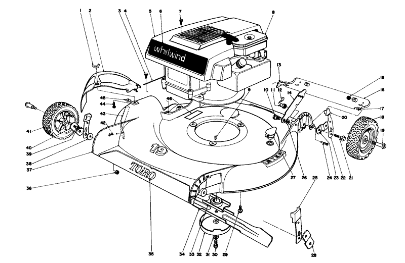 Housing and Engine Assembly Models 16073 and 16173