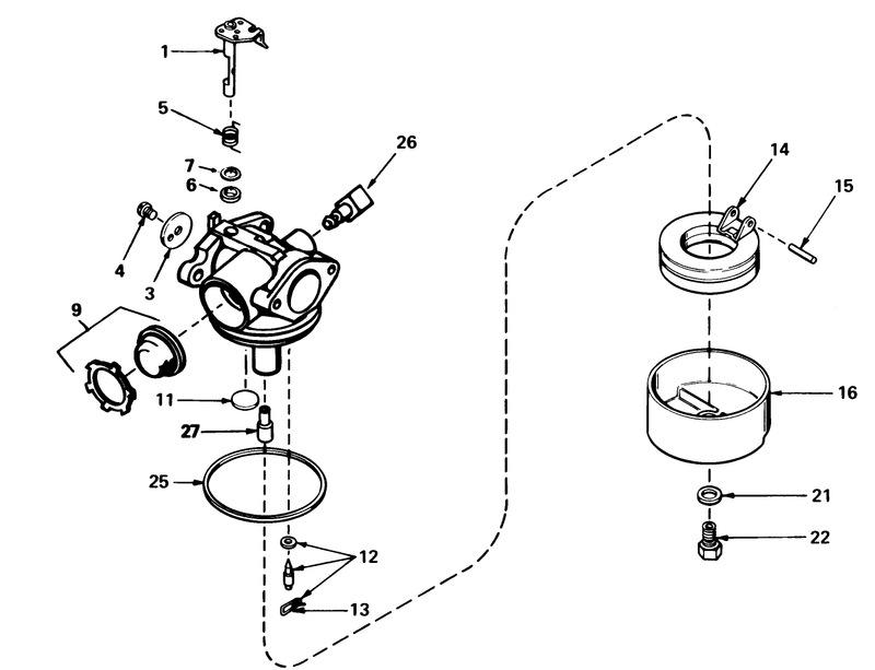 Carburetor No 632050a