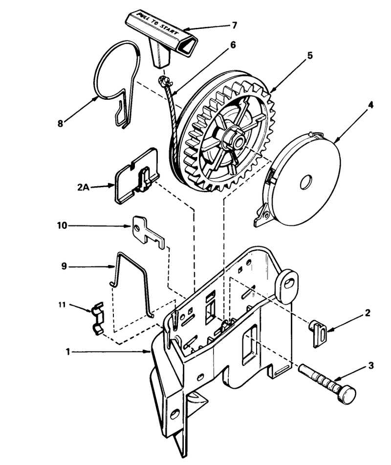 Rewind Starter No 590531