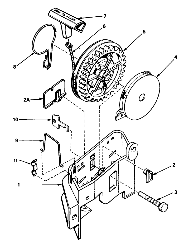 Rewind Starter No 590531