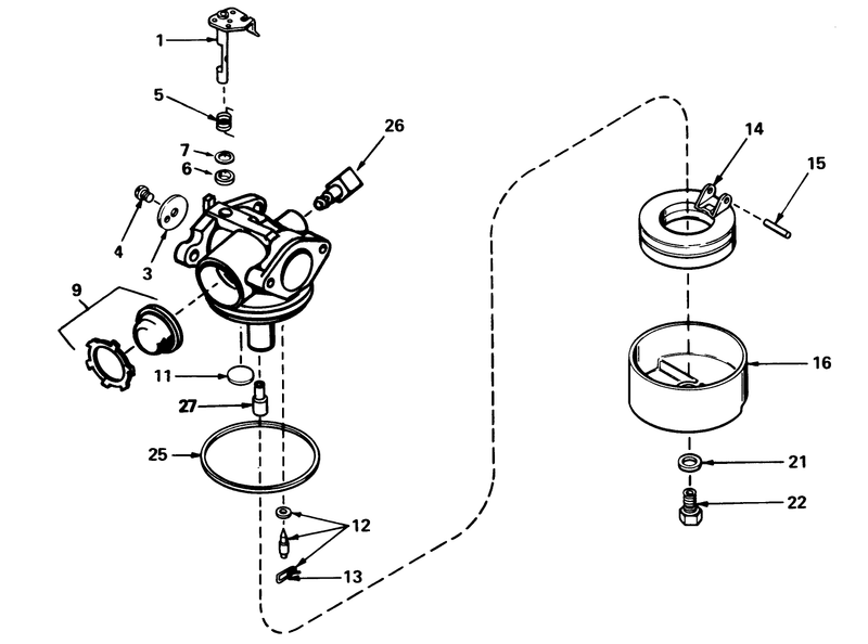 Carburetor No 632050a