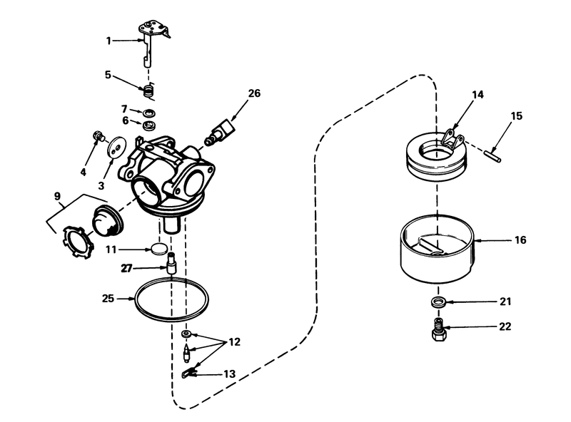 Carburetor No 632050a