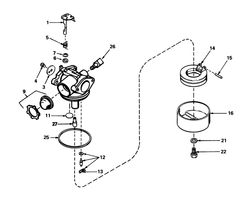 Carburetor No 632050a