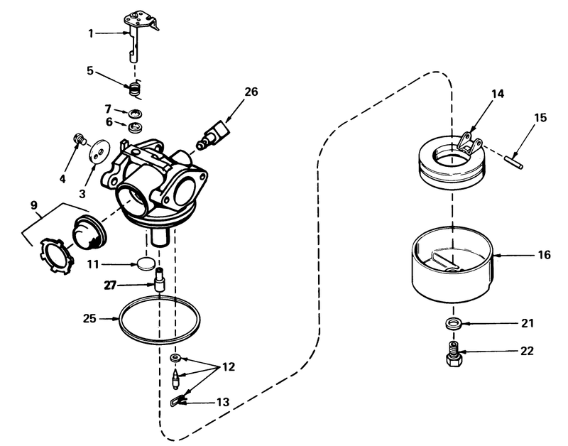 Carburetor No 632050a