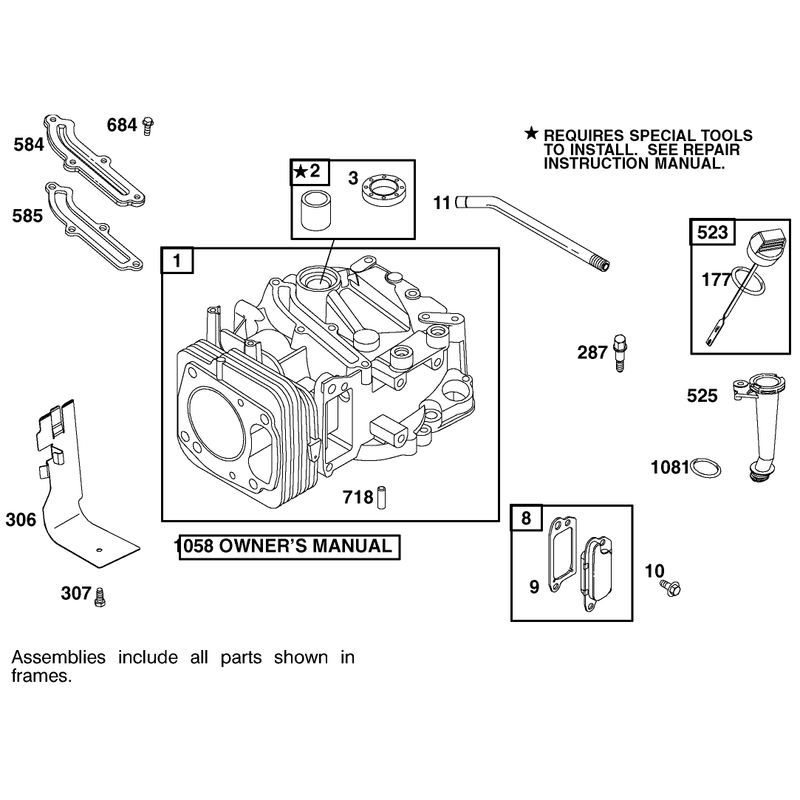 Engine Briggs and Stratton Model 122602-0150-E1