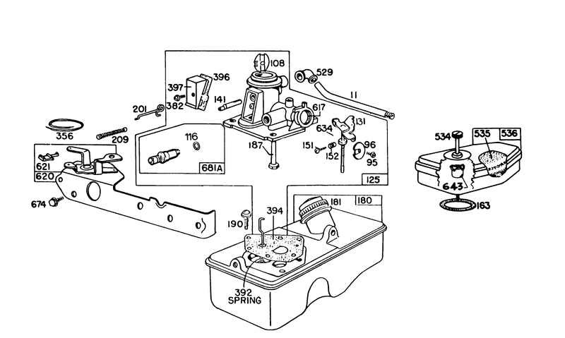 Carburetor Assembly Model 93508 0193 01
