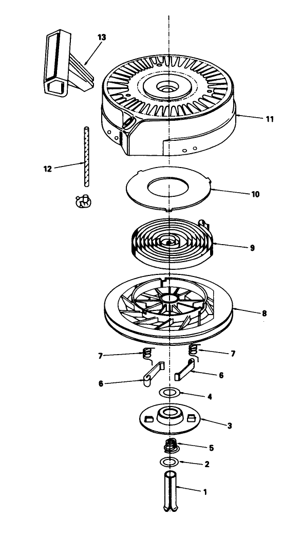 Rewind Starter N0 590635