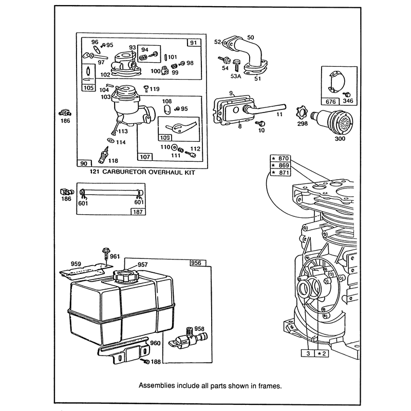 Engine Briggs & Stratton Model 190406 Type 3104-01