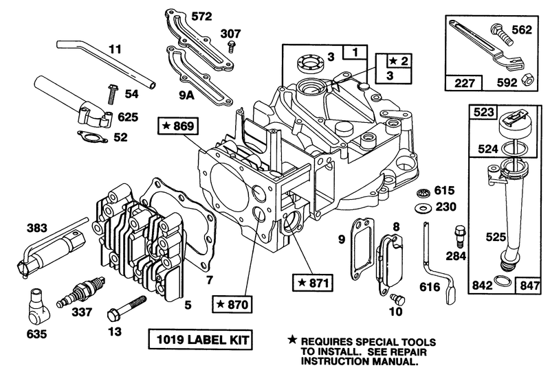 Engine Briggs and Stratton Model 122702 3171 01