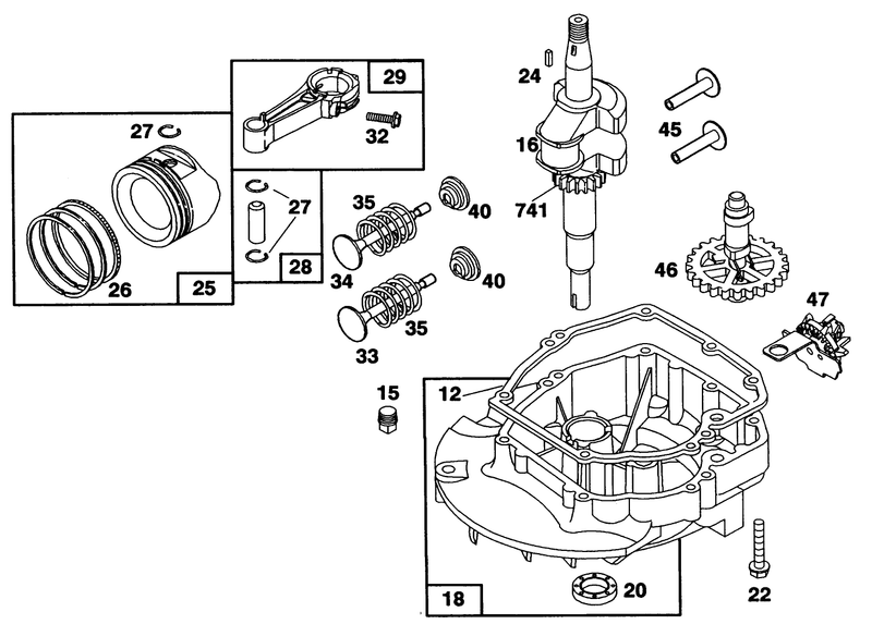 Engine Briggs and Stratton Model 122702 3171 01