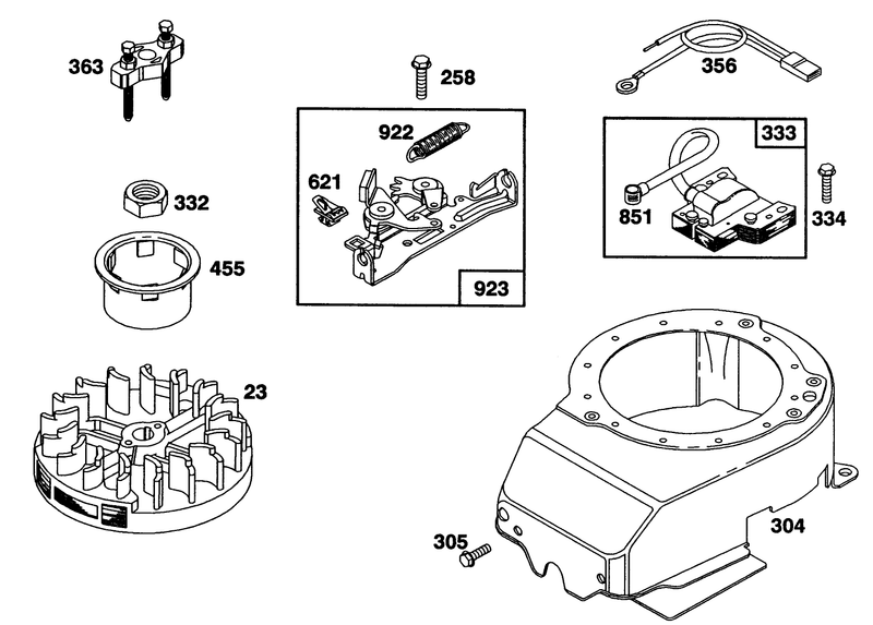 Engine Briggs and Stratton Model 122702 3171 01