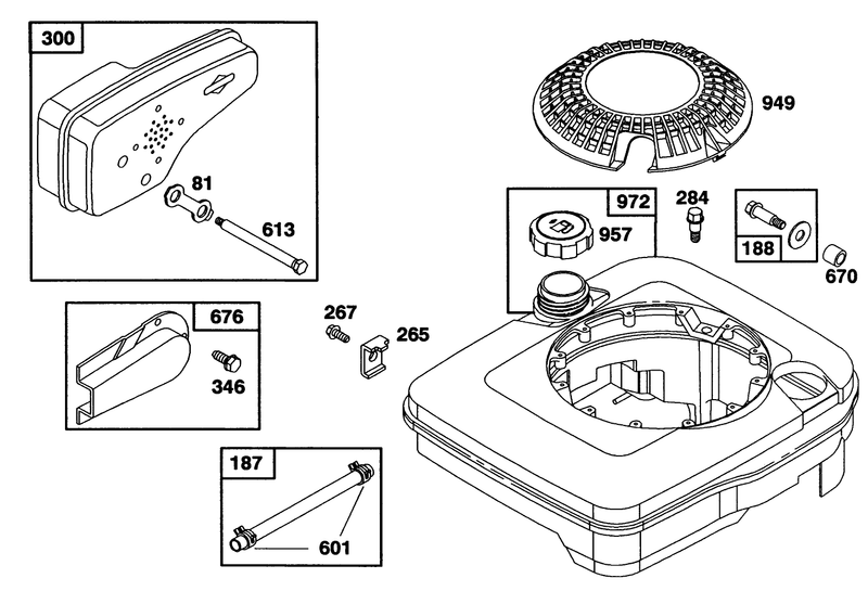 Engine Briggs and Stratton Model 122702 3171 01