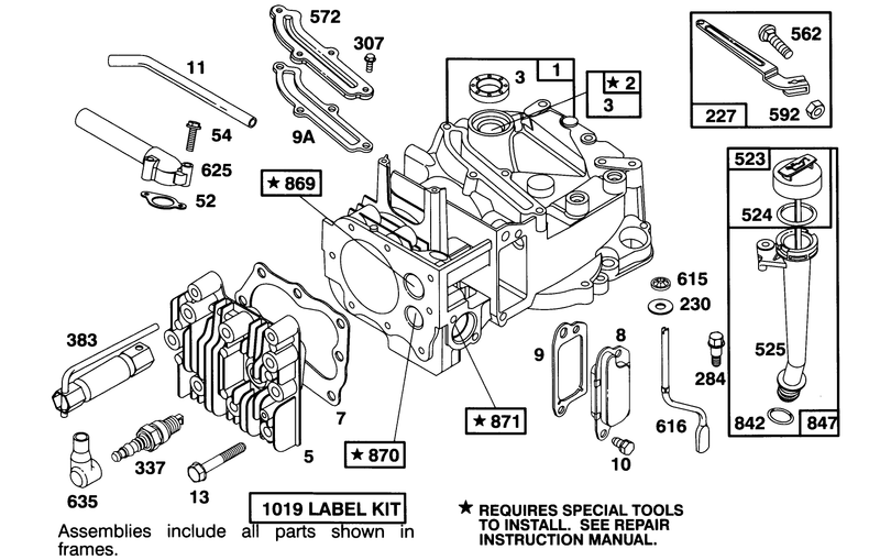 Engine Briggs and Stratton Model 122702 3171 01
