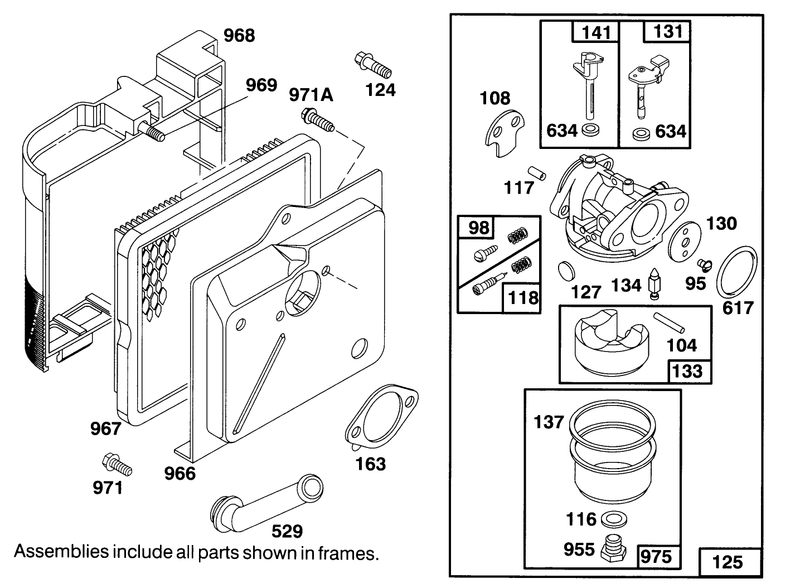 Engine Briggs and Stratton Model 122702 3171 01