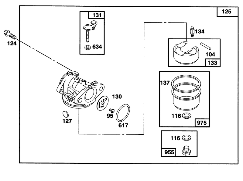 Engine Briggs and Stratton Model 127702 0645 01