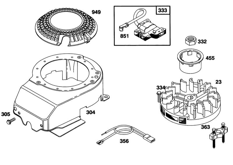 Engine Briggs and Stratton Model 127702 0645 01