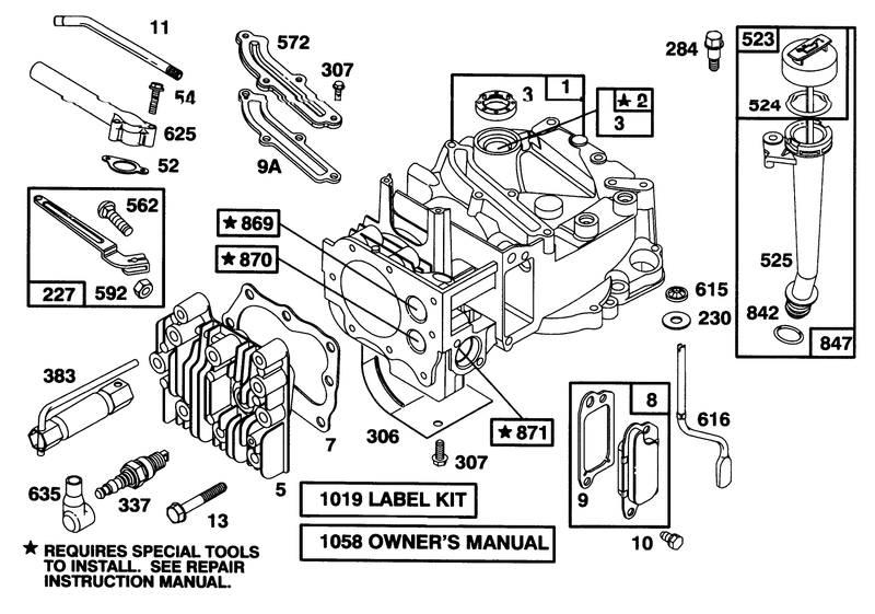 Engine Briggs and Stratton Model 127702 0645 01